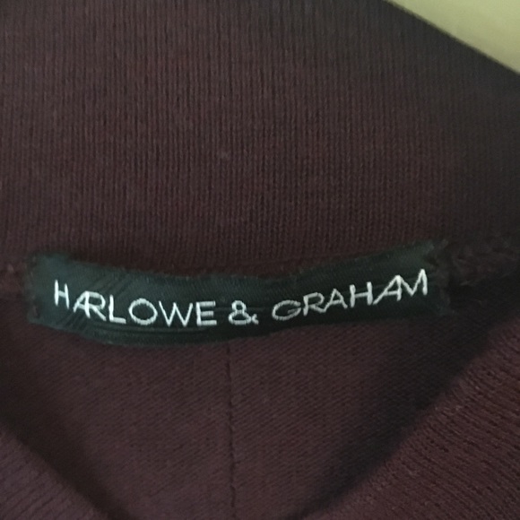 Harlowe & Graham Mockneck Long Sleeve Shirt Top - Picture 5 of 7